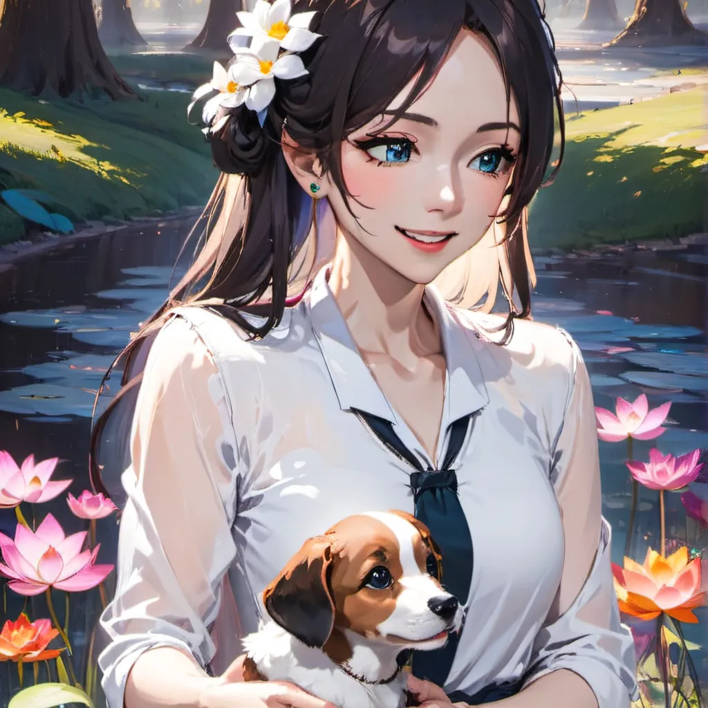 chat with ai character: flower