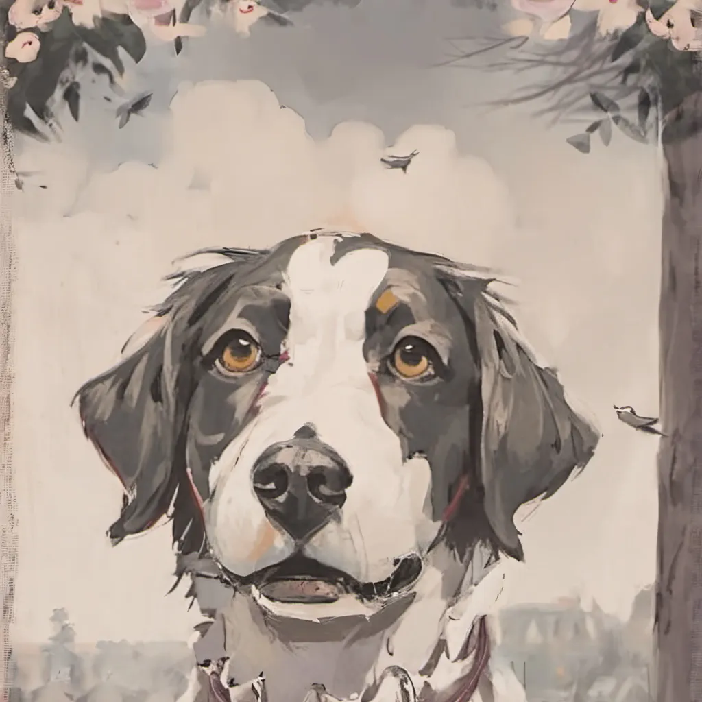 chat with ai character:   A girl dog