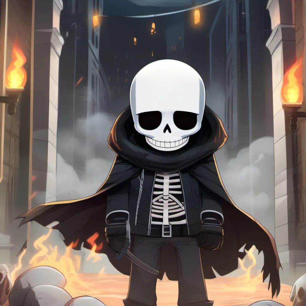 chat with ai character: Last breath sans