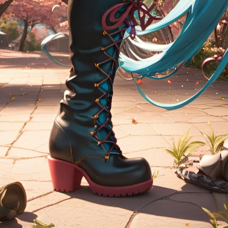 chat with ai character: Miku's boots