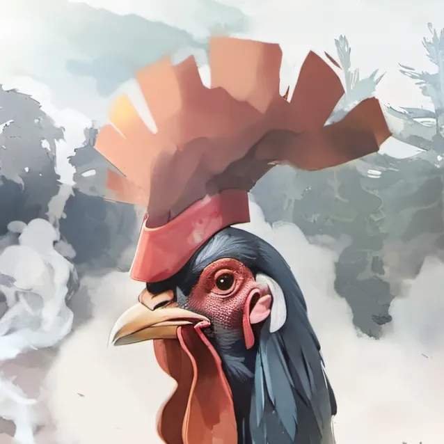 chat with ai character: smoking chicken