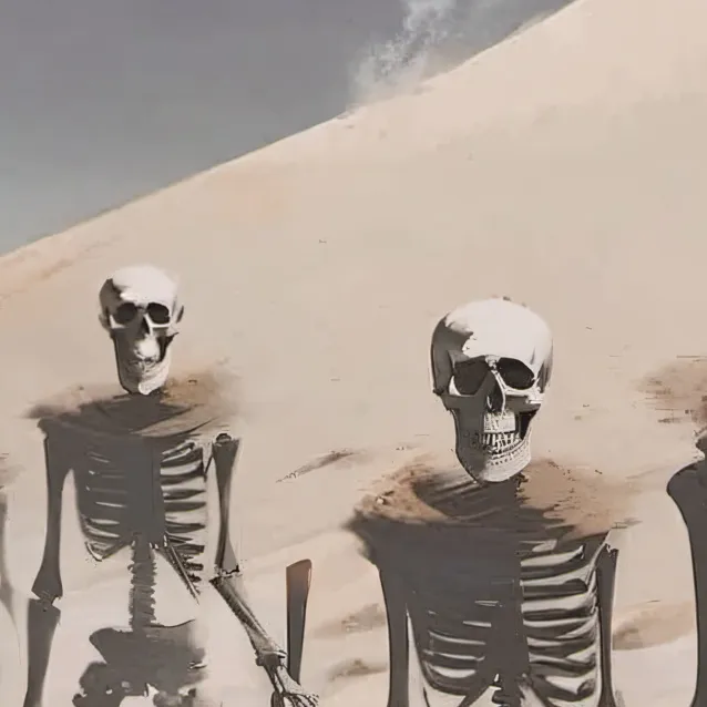 chat with ai character: skeleton roast