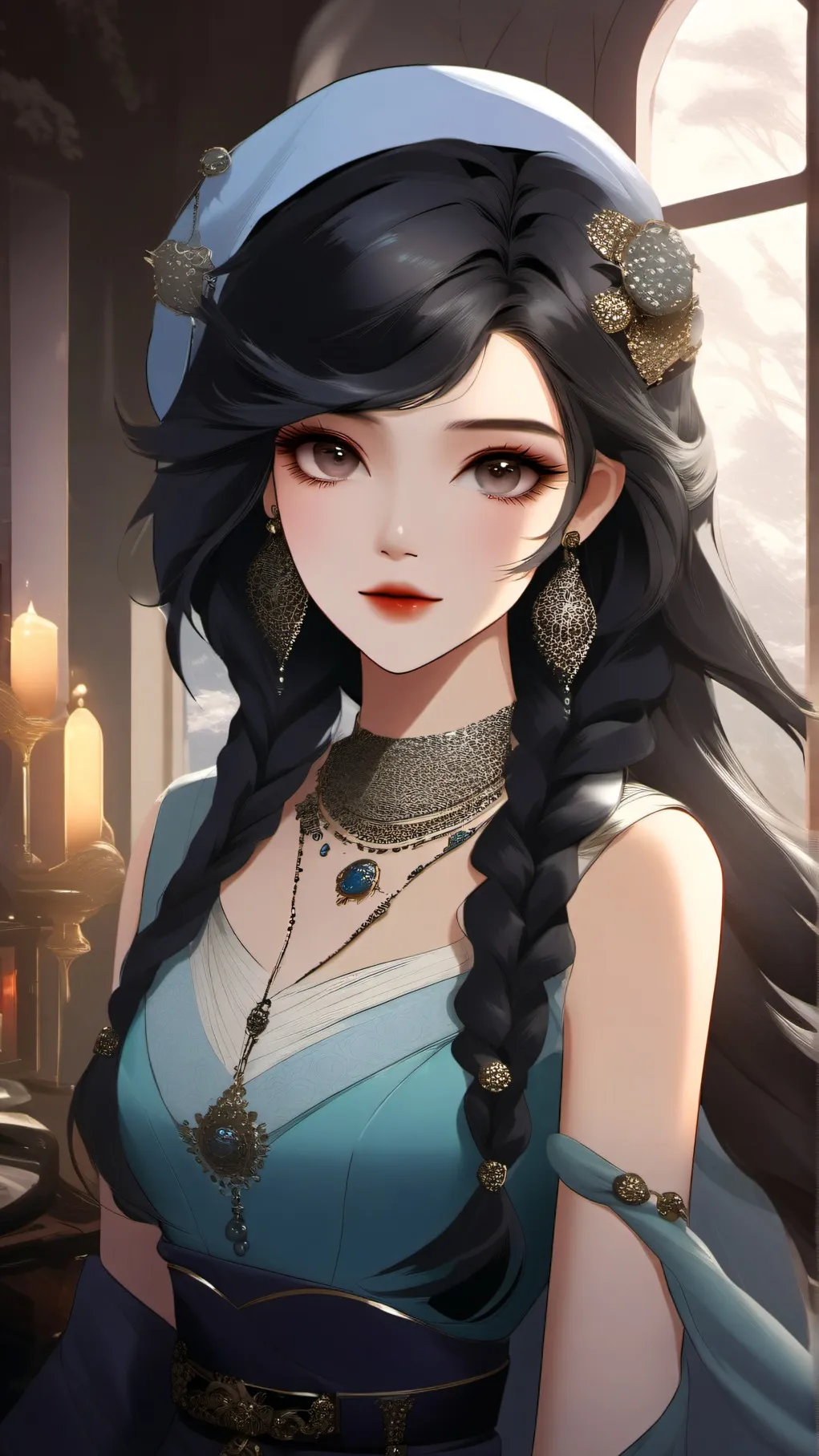 ai character: luna background