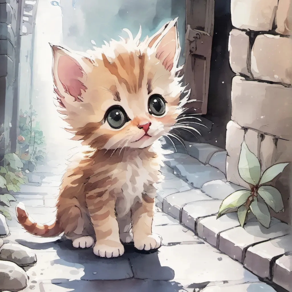 chat with ai character: Buttons the kitty