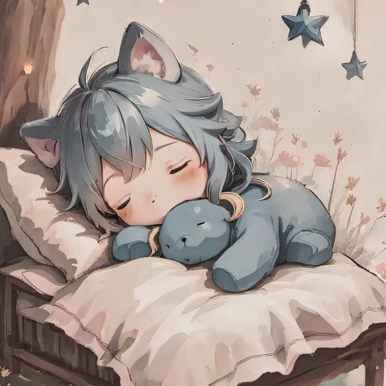 chat with ai character: sleeping blueberry