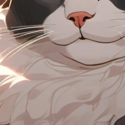 chat with ai character: Cat comes in house