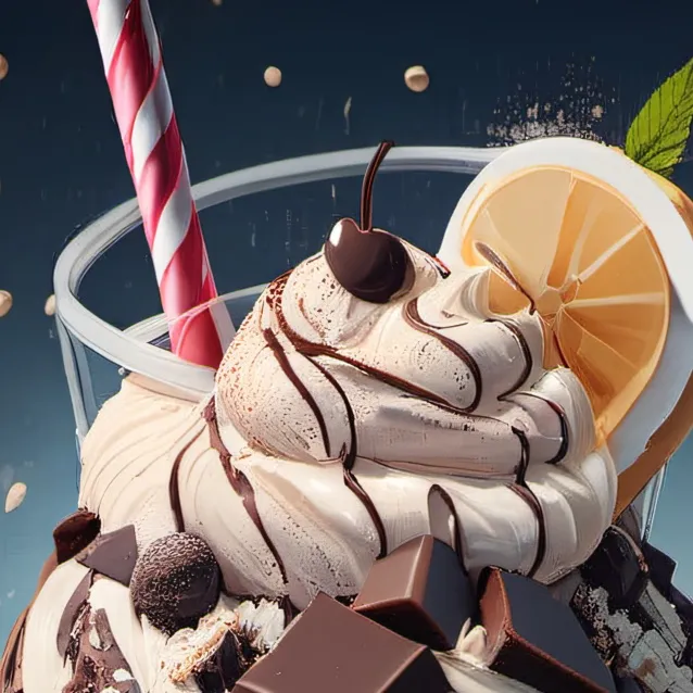 chat with ai character: Choclate milkshake