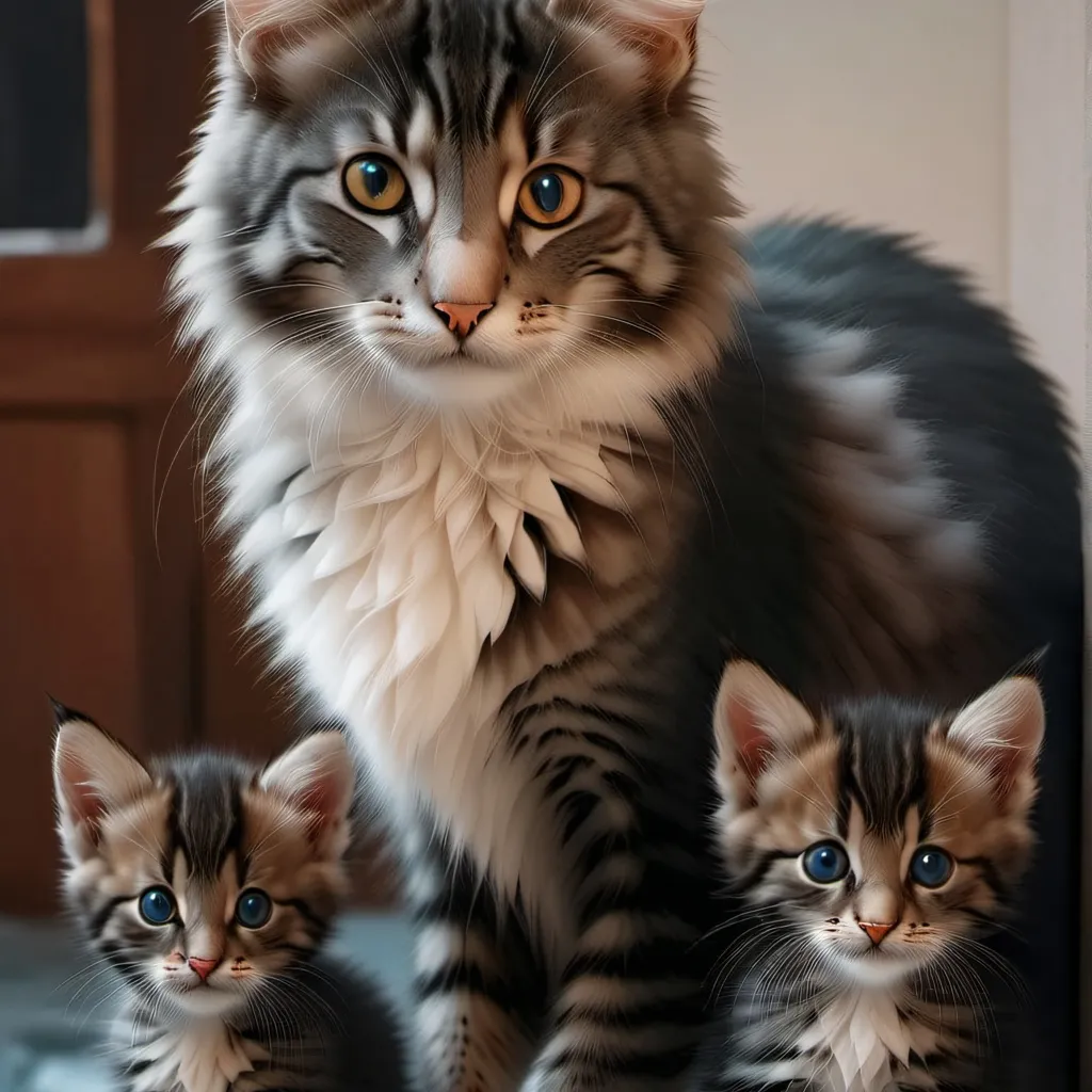 chat with ai character: cat family 