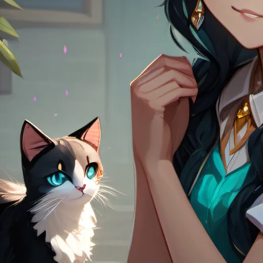 chat with ai character: Moon cat