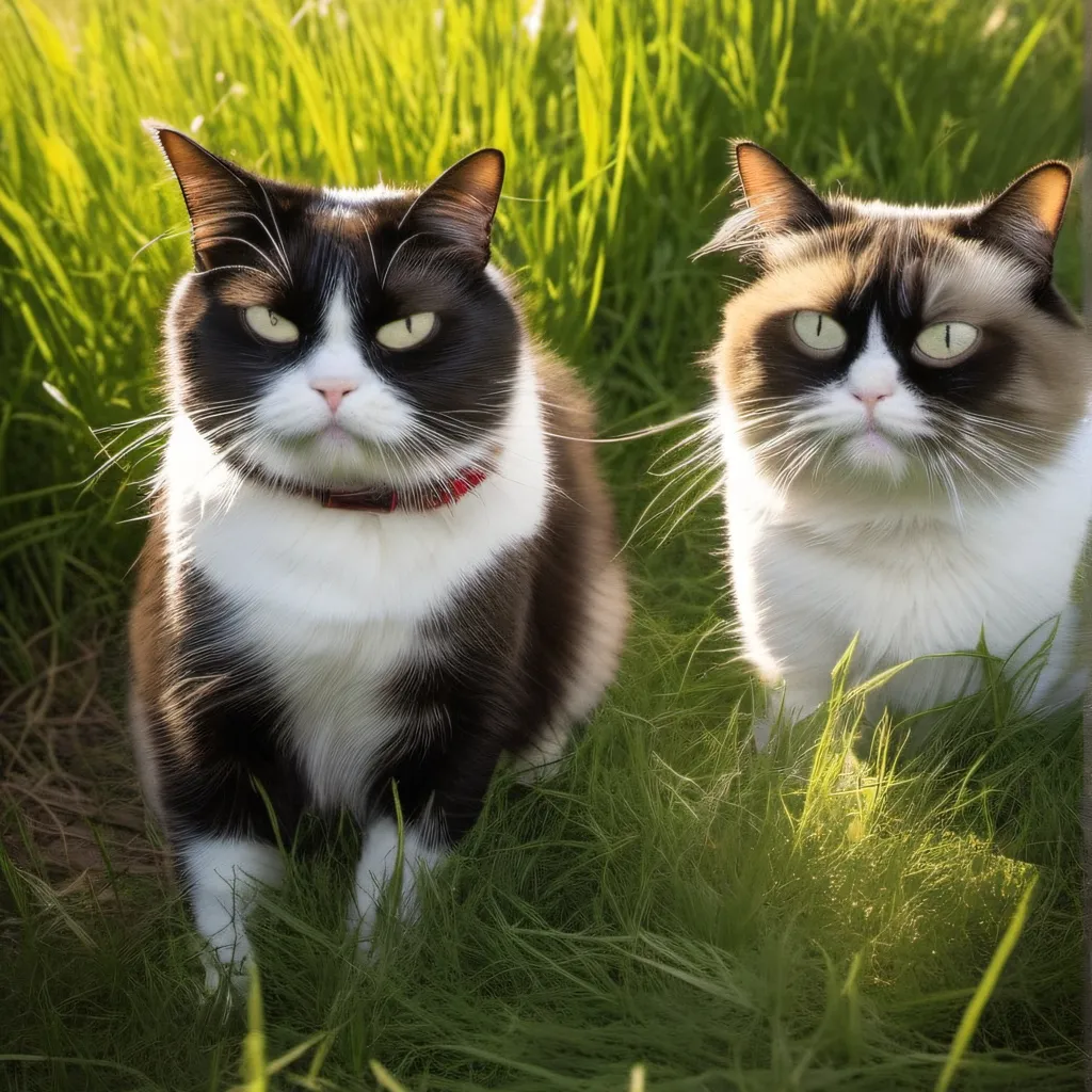 chat with ai character: Grumpy cat & pokey