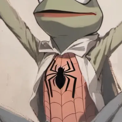 chat with ai character: Spider-Kermit