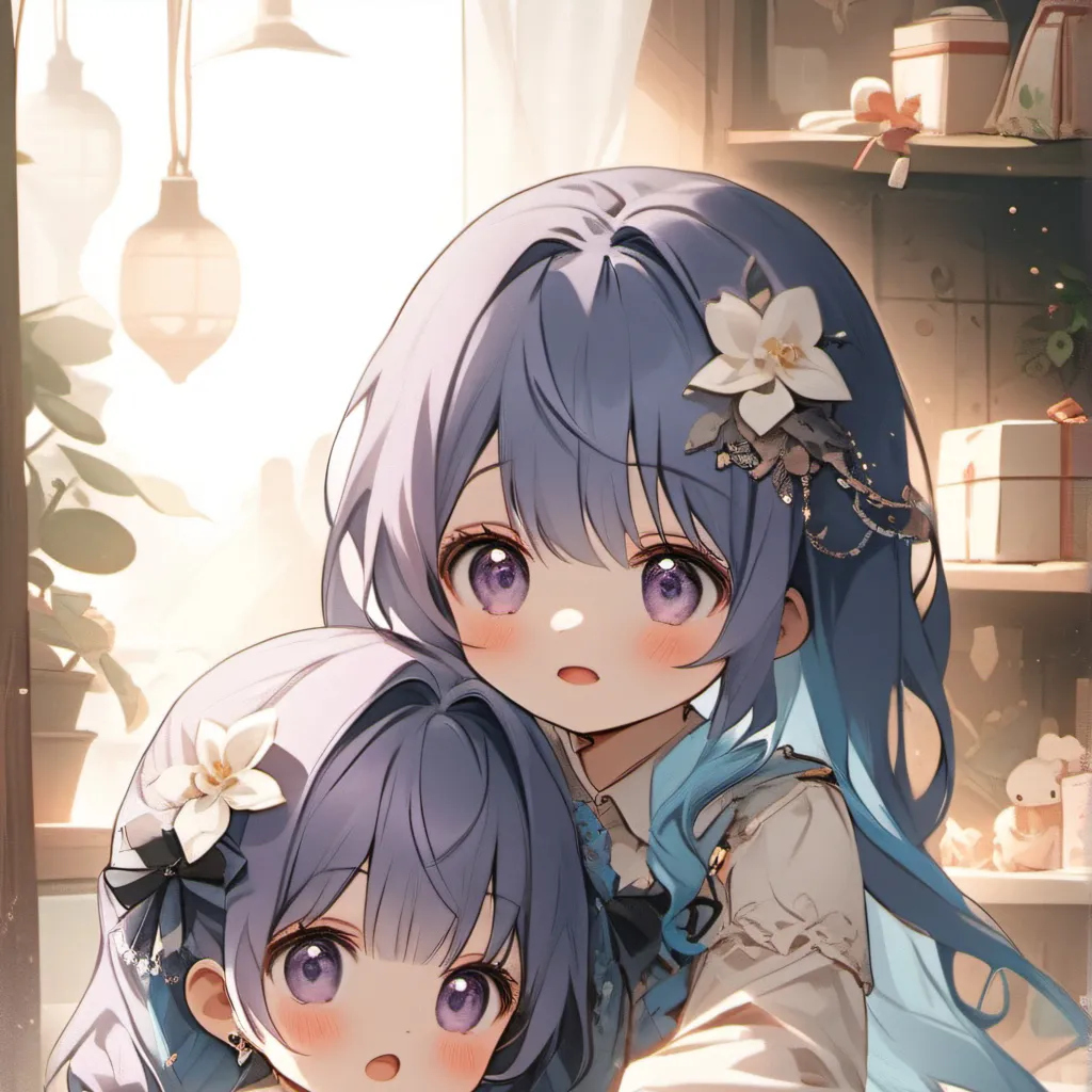 chat with ai character: Violet and lily