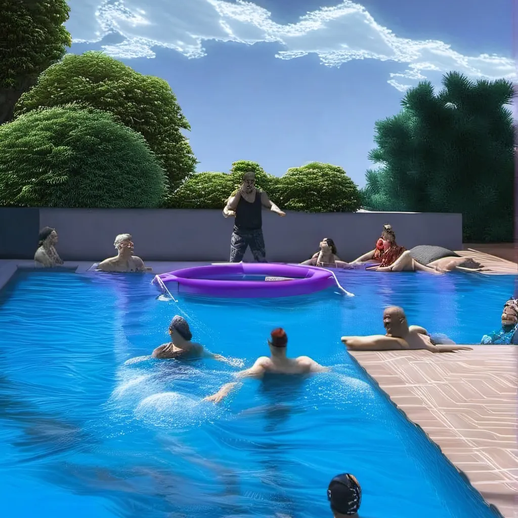 chat with ai character: Pool party 