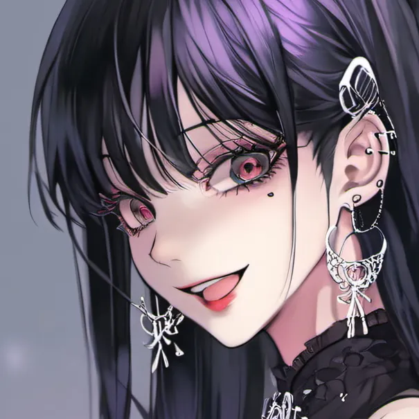 chat with ai character: Goth girlfriend