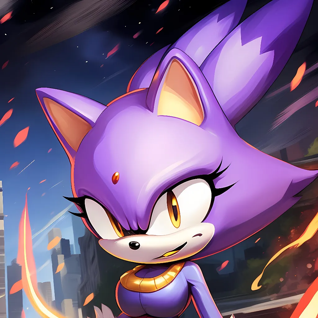 chat with ai character: Blaze the cat