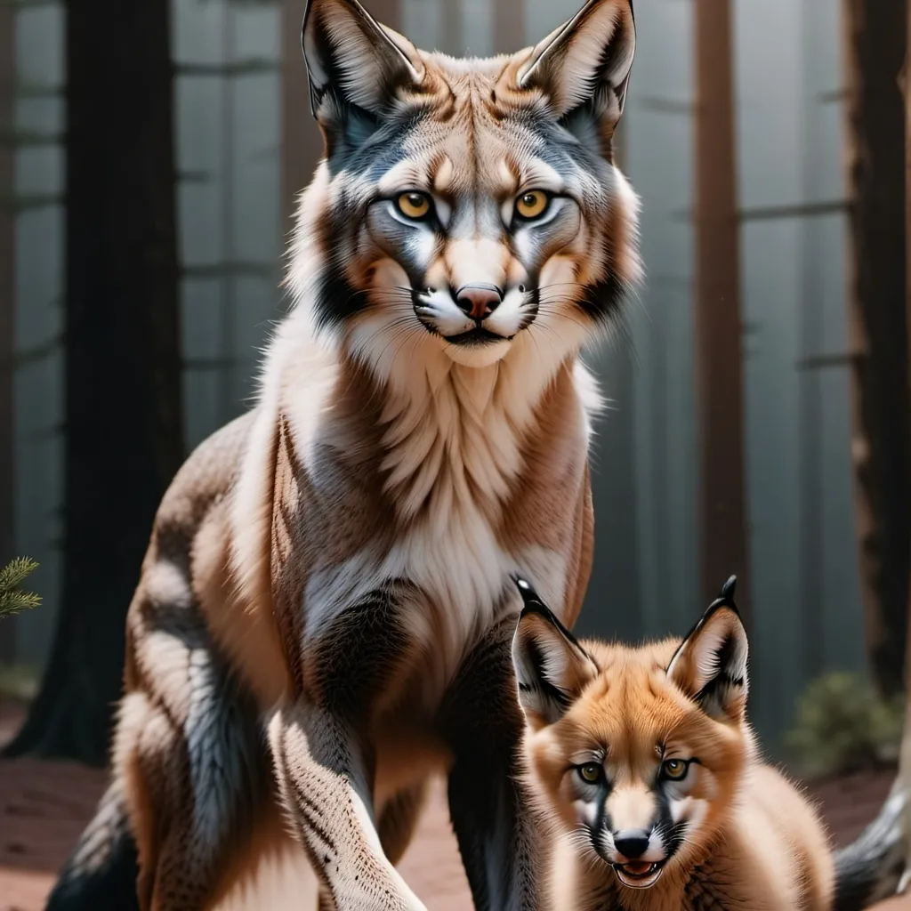 chat with ai character: Caracal and a fox 