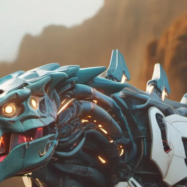 chat with ai character: robot t-rex