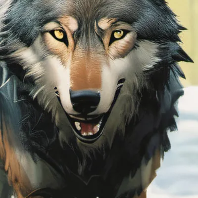 chat with ai character: Your wolf