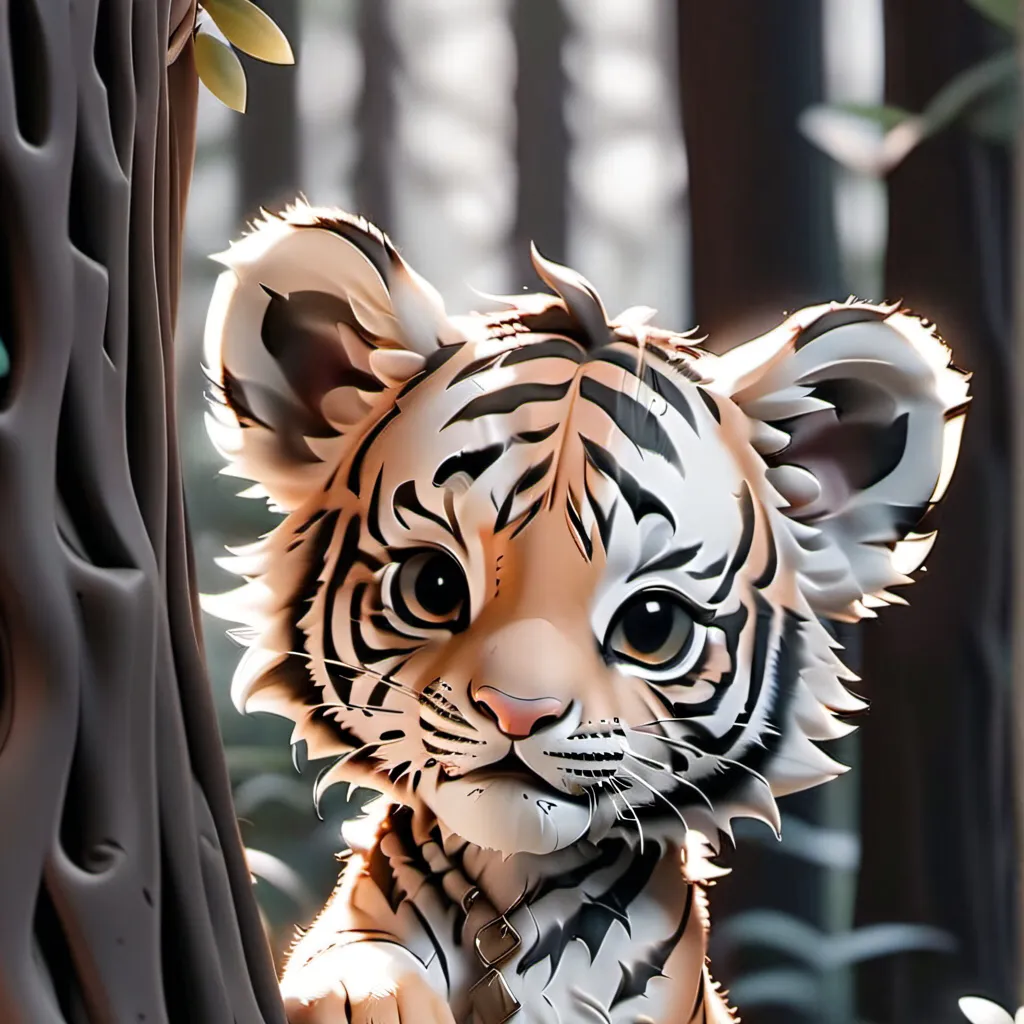 chat with ai character: Baby tiger