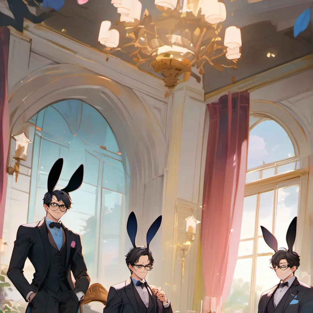 chat with ai character: Your bunny butlers