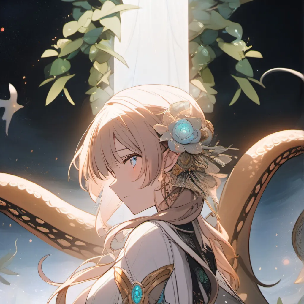 chat with ai character: Tentacles girl