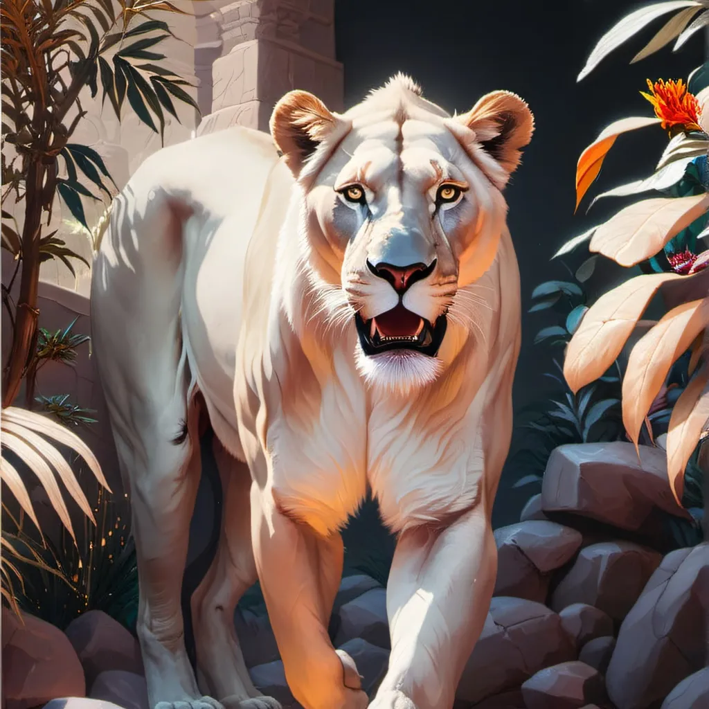 chat with ai character: lioness