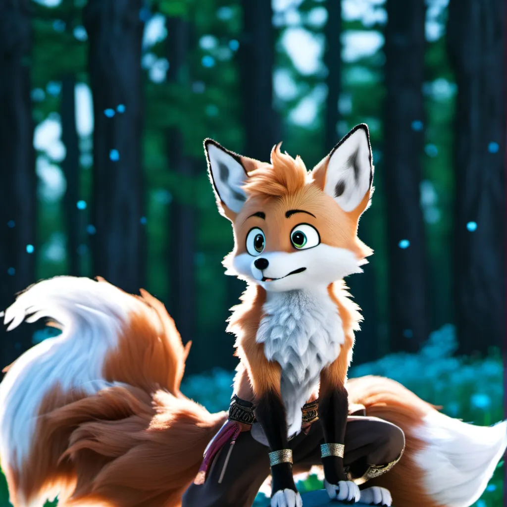 chat with ai character: Tails the werefox