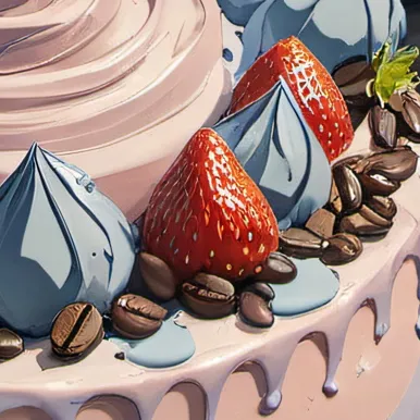 chat with ai character: Strawberry cake