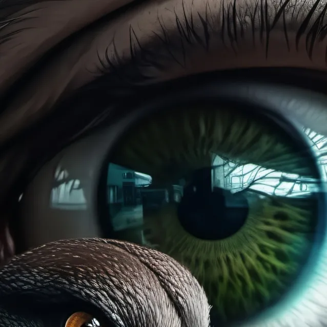 chat with ai character: eye