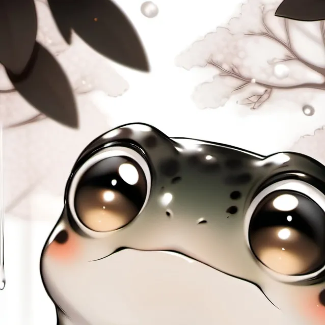 chat with ai character: Cute lil rain frog