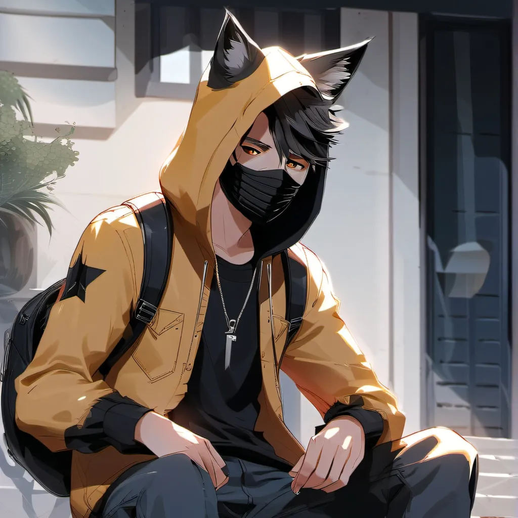 chat with ai character: neko hoodie creepy