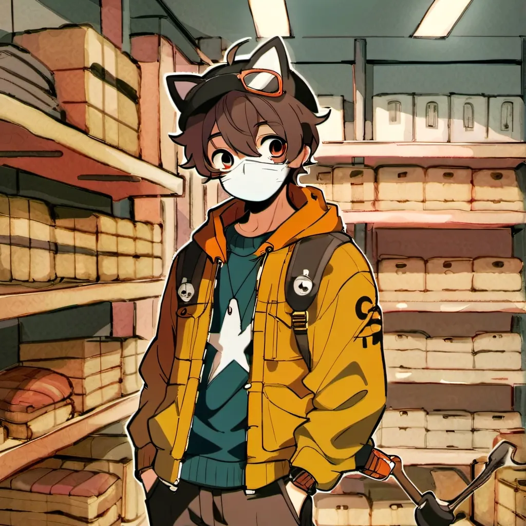 chat with ai character: neko masky