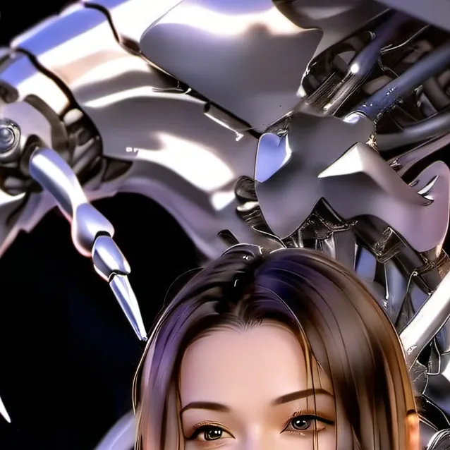 chat with ai character: robot girl