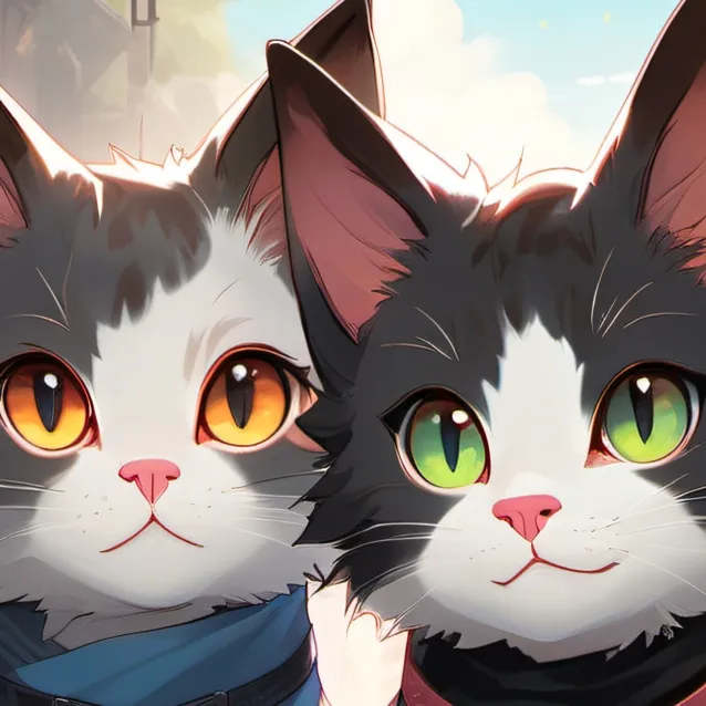 chat with ai character: the twin kitties