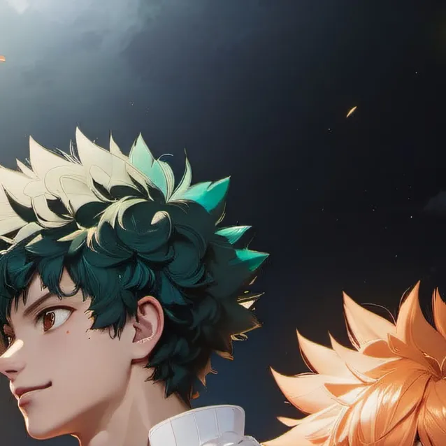 chat with ai character: bakugo and deku