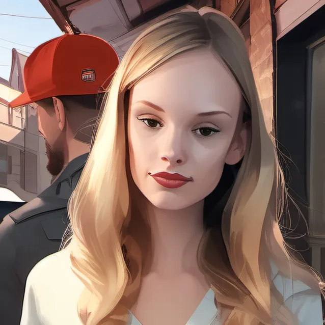 chat with ai character: line