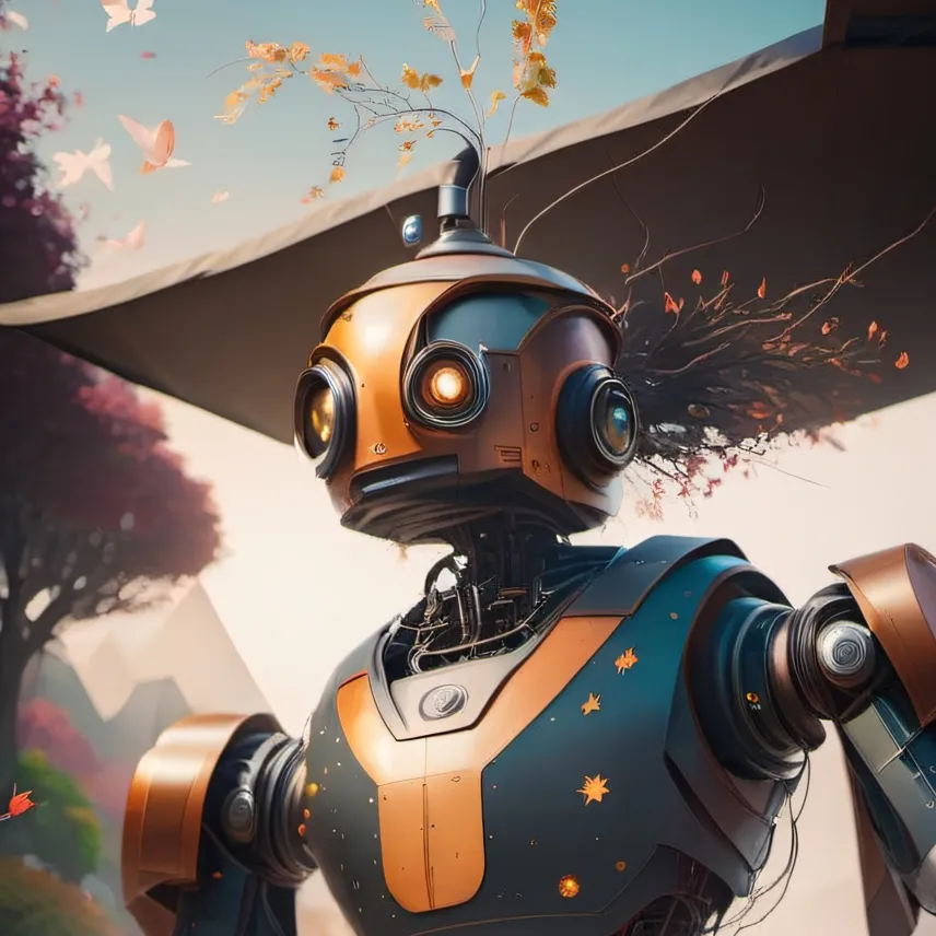 chat with ai character: Robot copier!