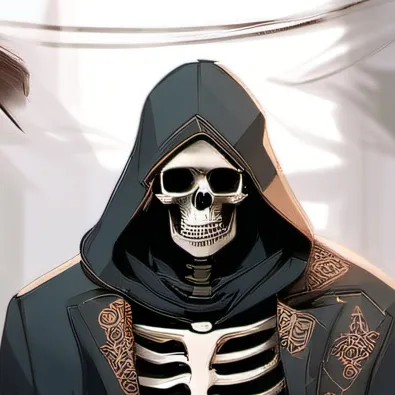 chat with ai character: sick skeleton dude