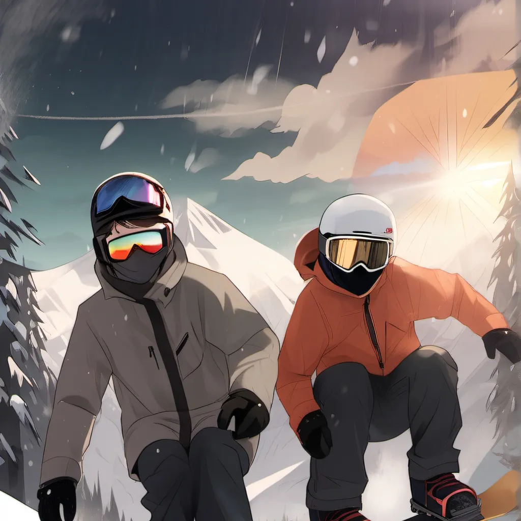 chat with ai character: Snowboard crash