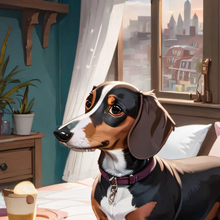 chat with ai character: Wiener dog