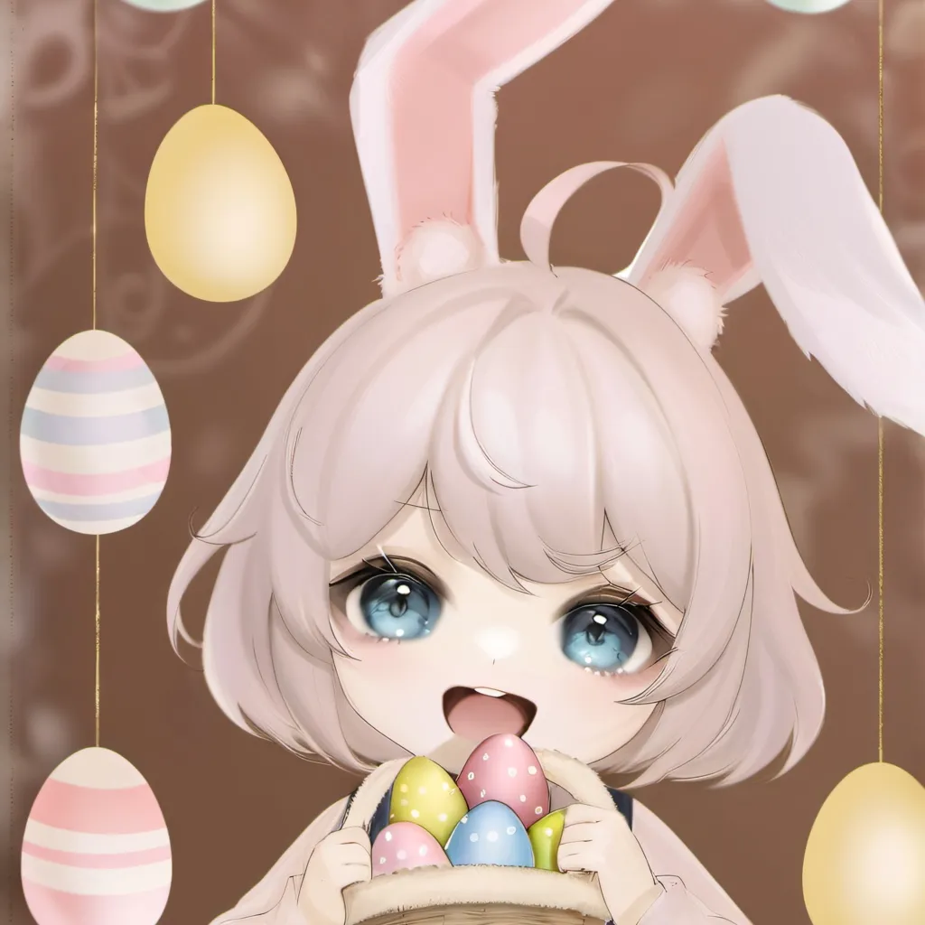 chat with ai character: kid easter bunny