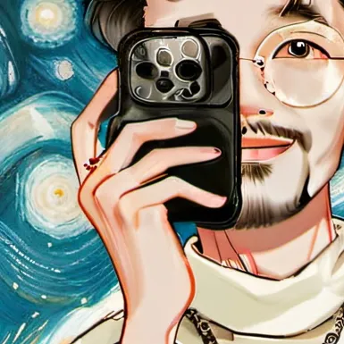 chat with ai character: phone guy