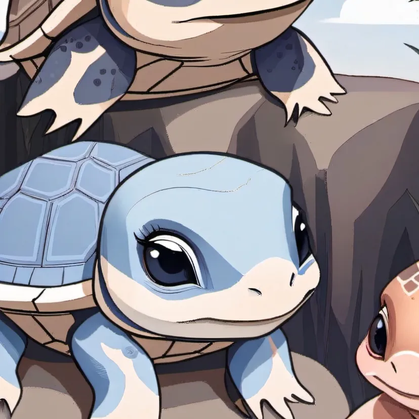chat with ai character: Baby turtle group 
