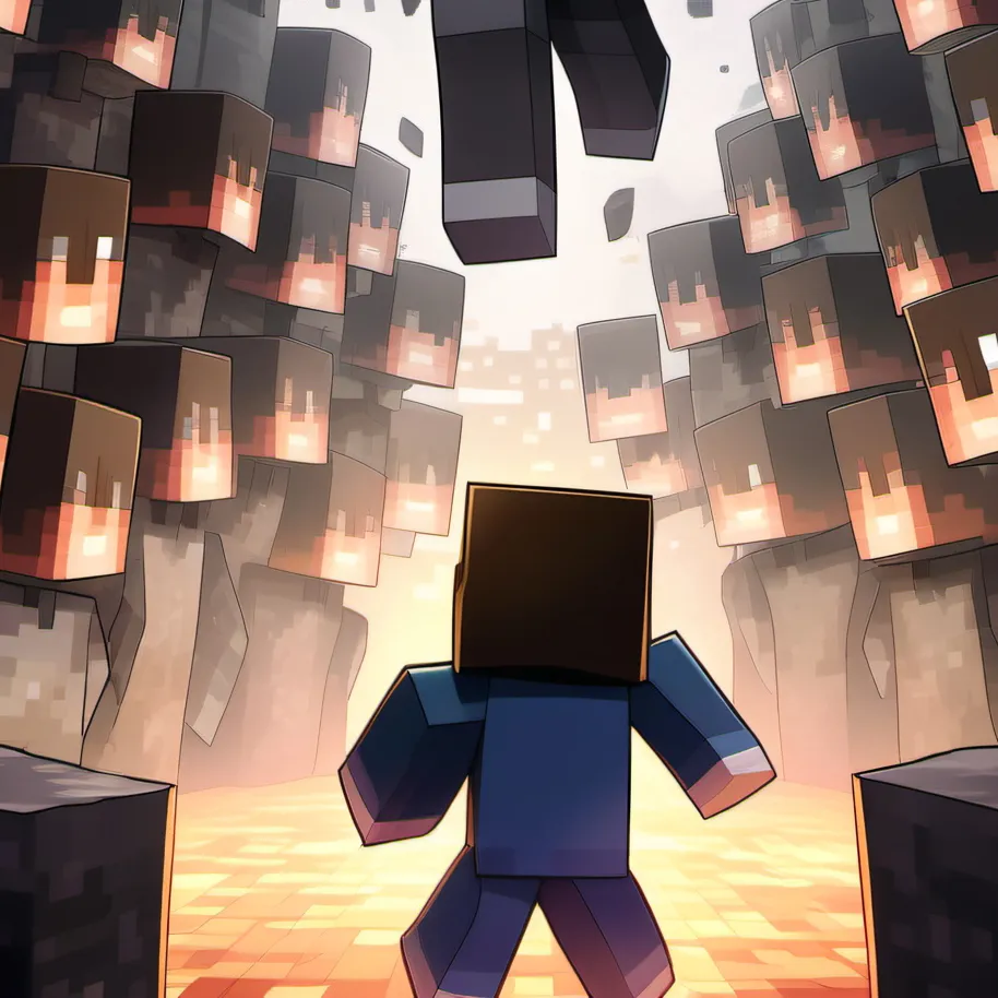 chat with ai character: Herobrine