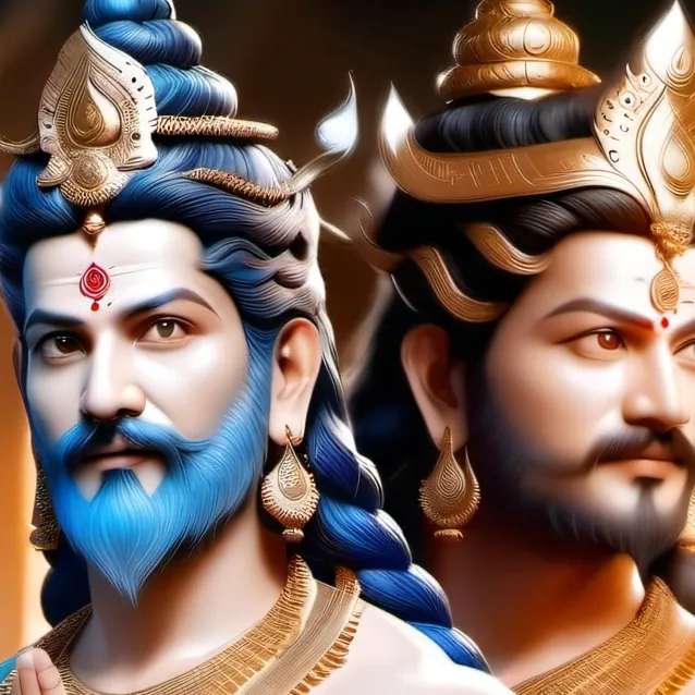 chat with ai character: white and blue