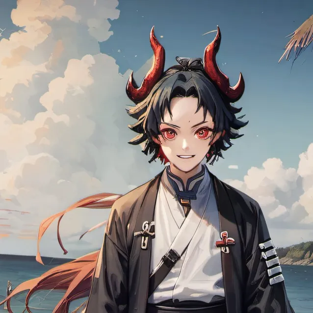 chat with ai character: demon slayer Beach