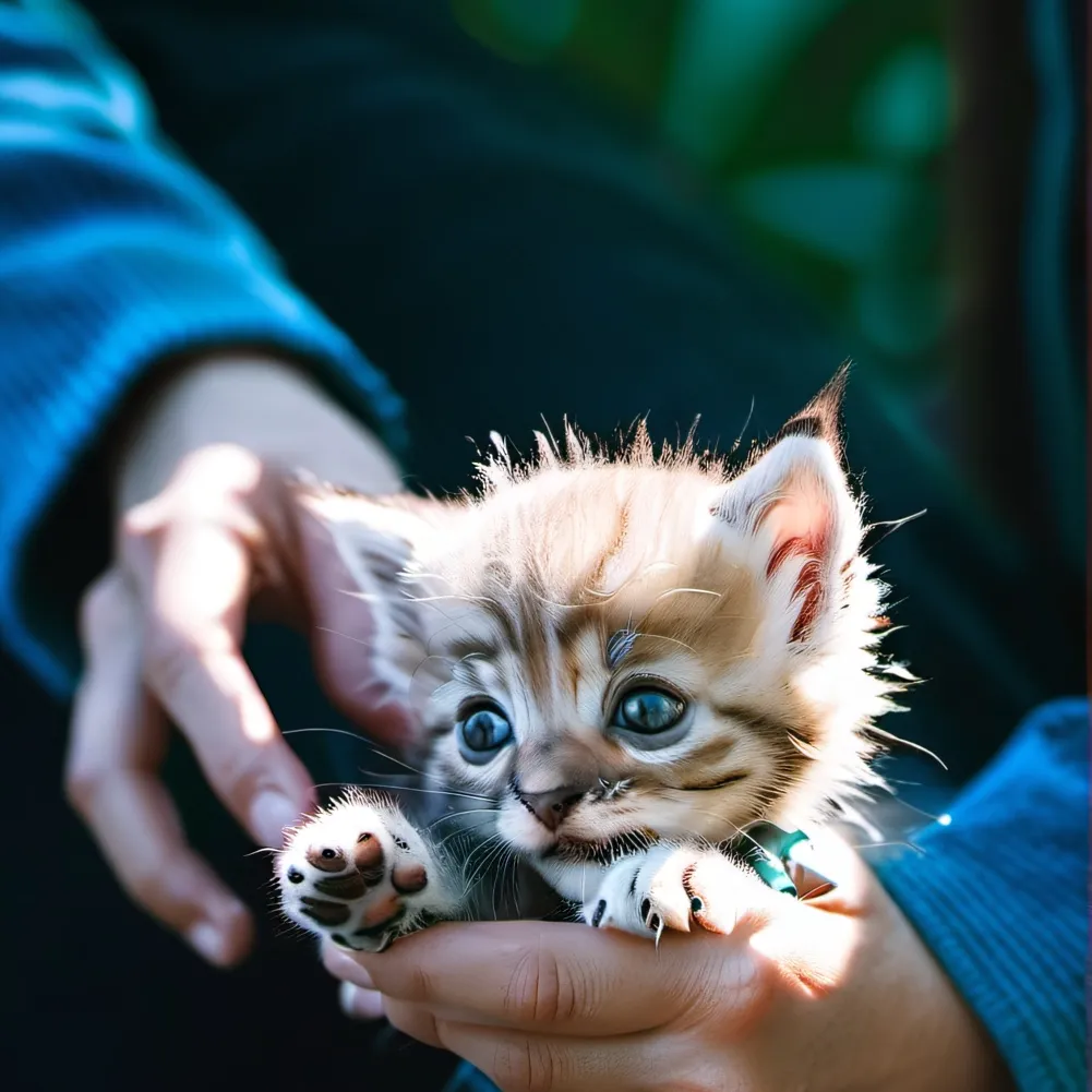 chat with ai character: Young kitty