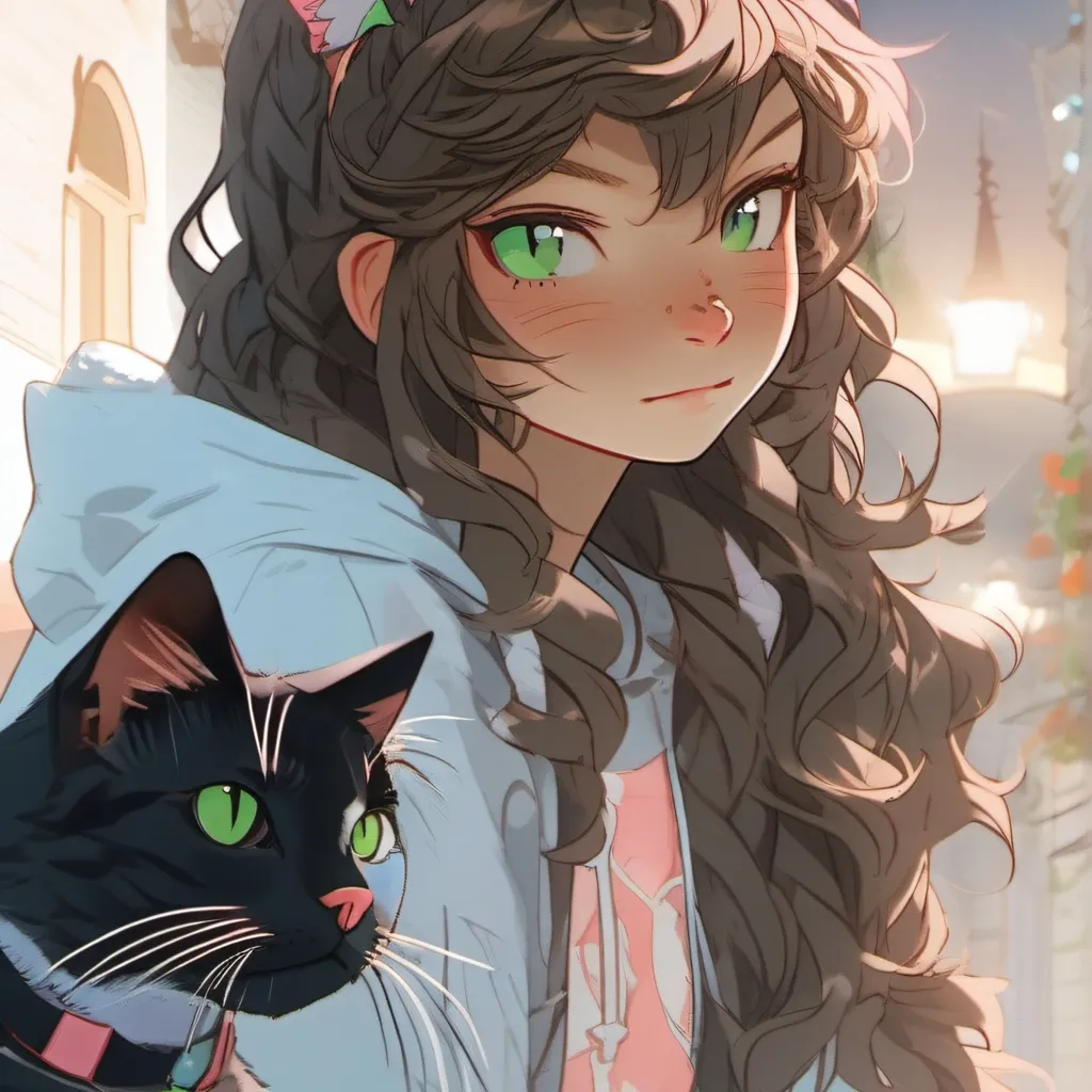 chat with ai character: pink and blue