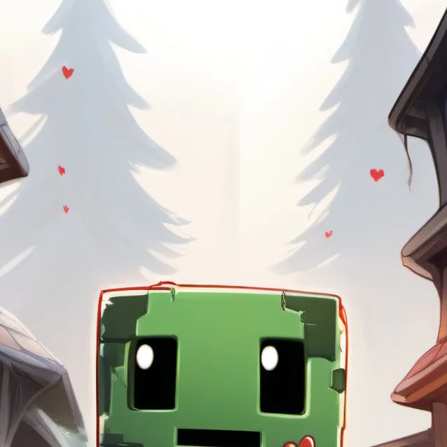 chat with ai character: Candy Cane Creeper