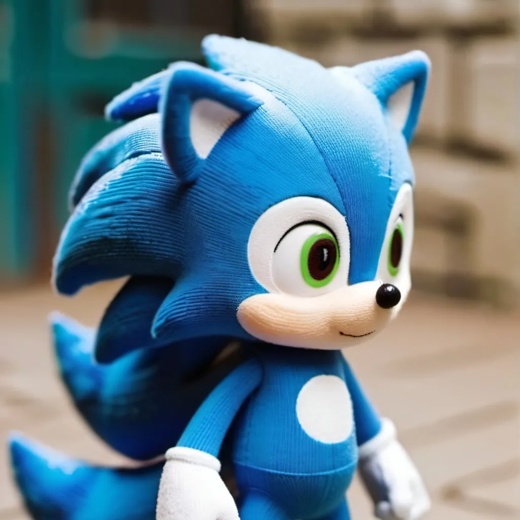 chat with ai character: sonic plushie
